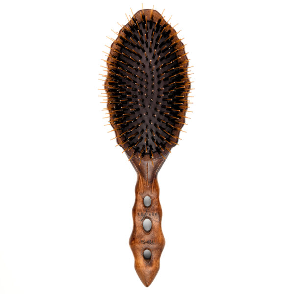 YS Park 651 Luster Styler - Mixed Boar Bristle & Nylon Pin Paddle Brush - Image 2