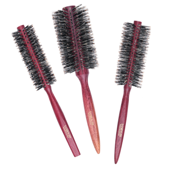 Sanbi R Series - Spiral Bristle Round Brush - Great For Curls